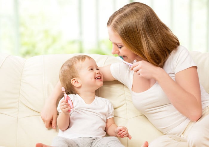 Brushing Baby's Teeth