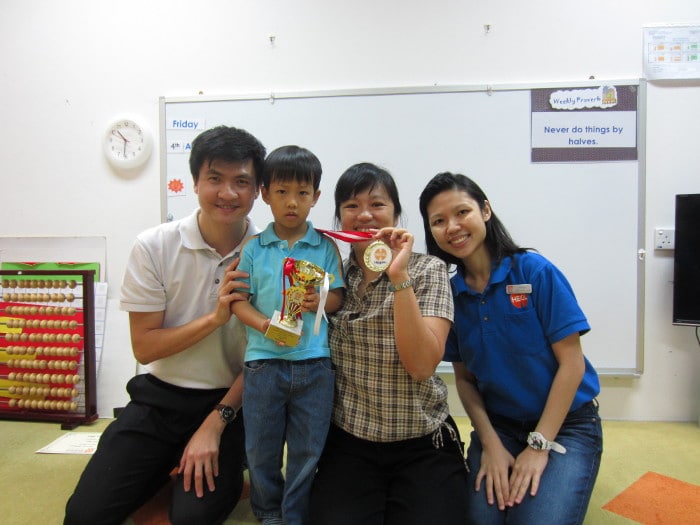 Heguru Education Centre - Matthew Chan and Mummy