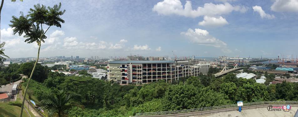 birds eye view of jurong shipyard from jurong hill