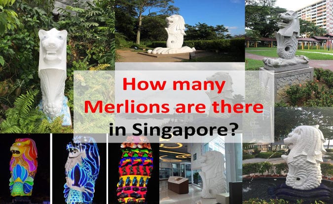 how many merlions are there in Singapore