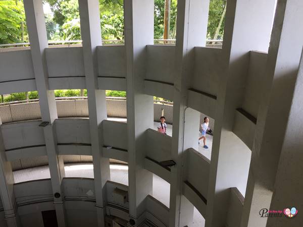 inside of spiral lookout tower jurong hill