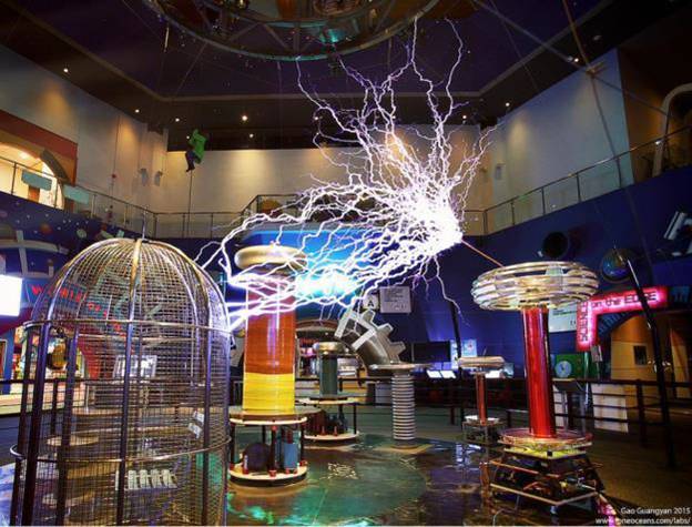 Science Centre Singapore's very own musical tesla coil