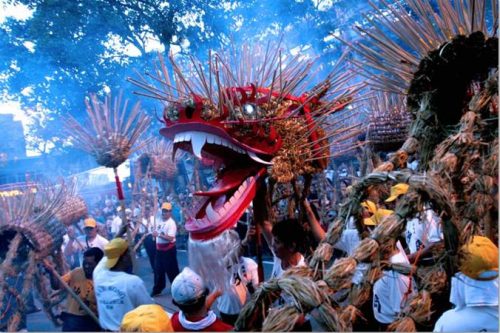 Straw Fire Dragon Dance