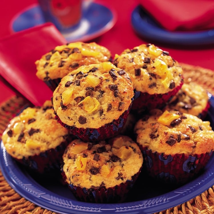 Zespri Kiwifruit Choc Gold Muffins