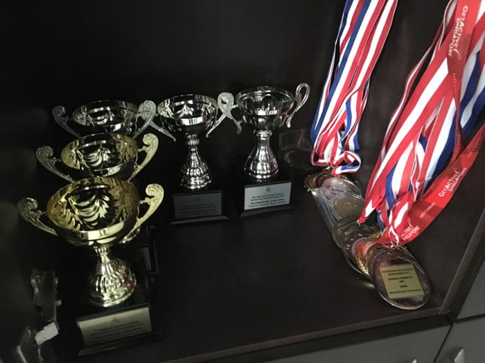 amelias-trophies-at-swimming-competitions