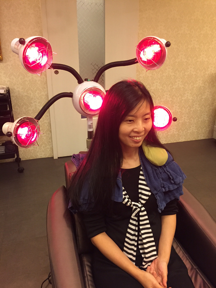 Treatment for aging hair TrichoKare infrared therapy light