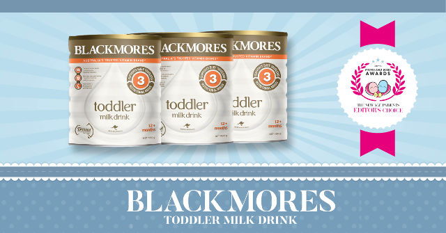 Blackmores Toddler Milk Drink TNAP editors choice award