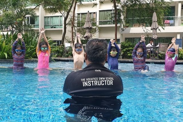 The Aquatics Swim School Singapore Kids swimming lessons