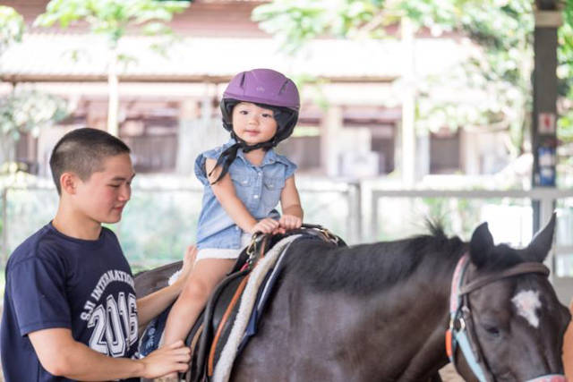 horse riding