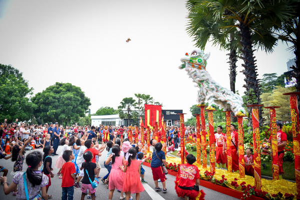 Lion Dance performance FUN-Tastic Fortune awaits you on Sentosa