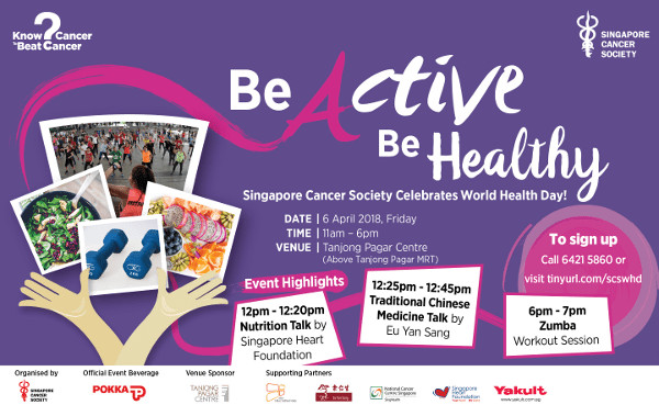 Be Active Be Healthy this World Health Day At Tanjong Pagar Centre