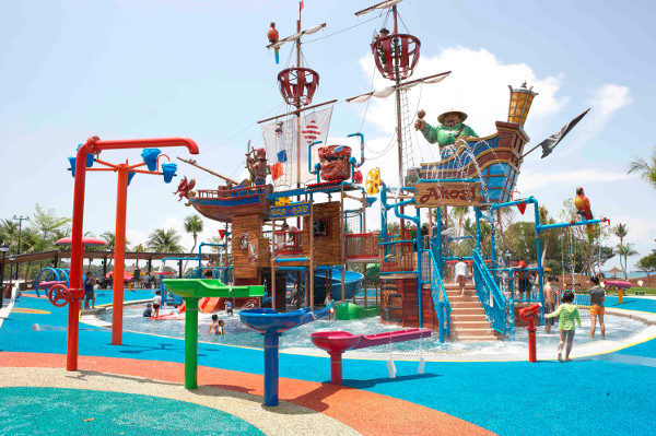 Sentosa Water play for kids Palawan Pirate Ship