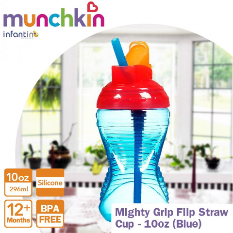 Mighty Grip Flip Straw Cup, 10oz