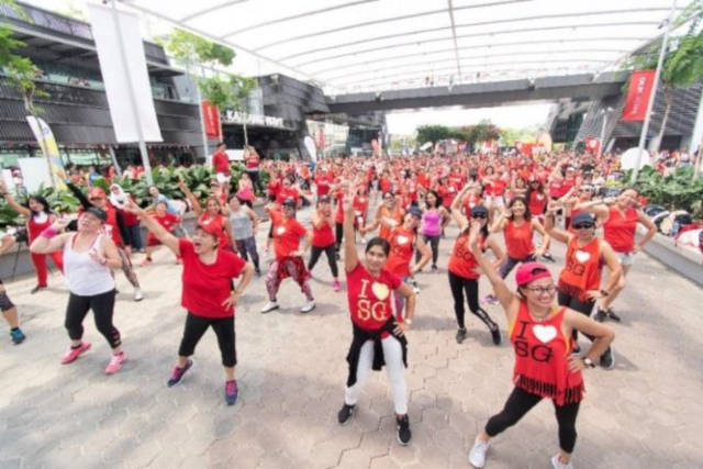 Sports Hub Workout Lah national day ndp