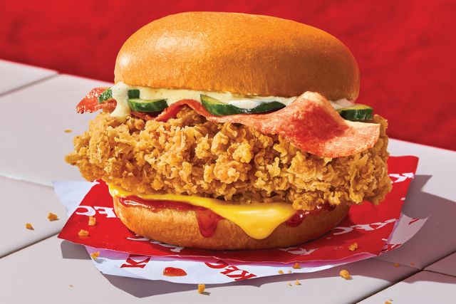 KFC Smokey Hot Zinger Burger