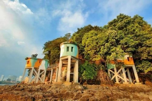 Fort Siloso Sentosa Searchlight Posts