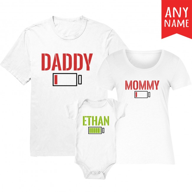 Family personalised t-shirts