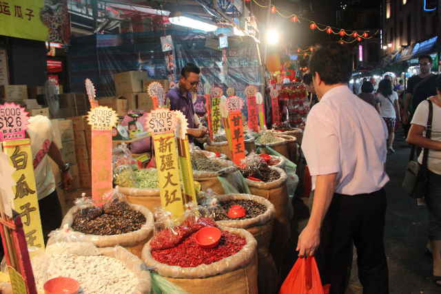 Chinatown night market during Chinese New Year