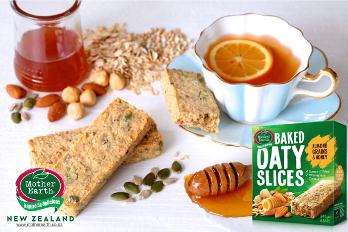 Mother Earth Baked Oaty Slices Almond Honey
