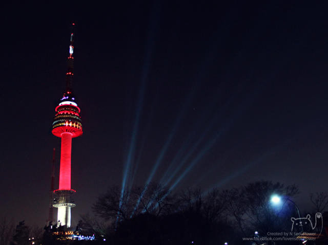 N Seoul Tower panoramic views of Seoul