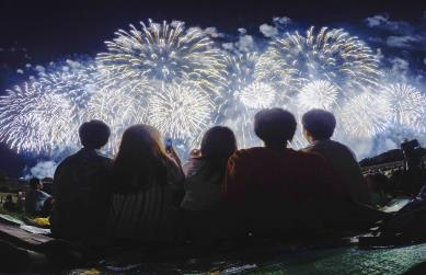 catching national day fireworks with gopro