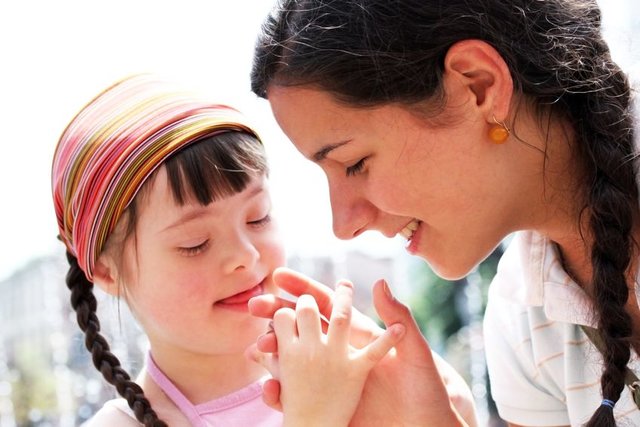 Mom with special needs child