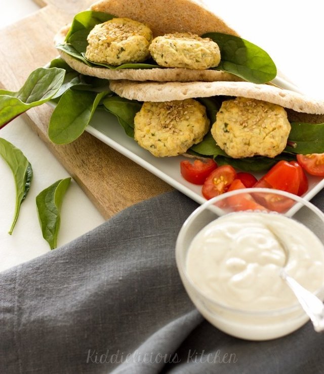 Oven baked Falafels