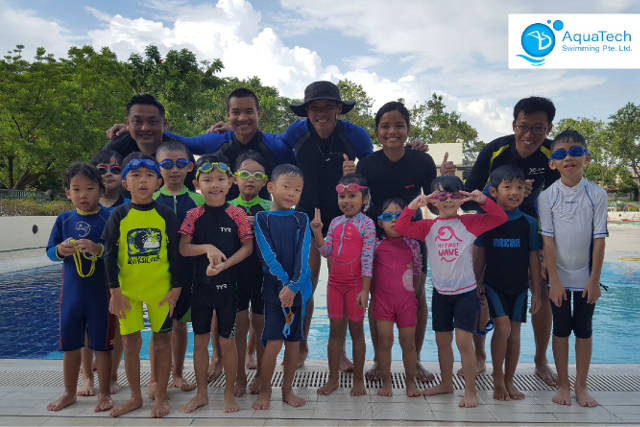 aquatech swimming lessons for kids singapore