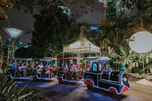 Christmas Train christmas wonderland gardens by the bay singapore