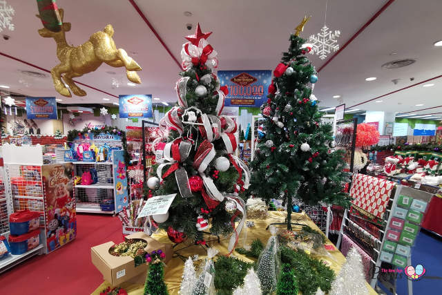 artificial christmas tree in NTUC