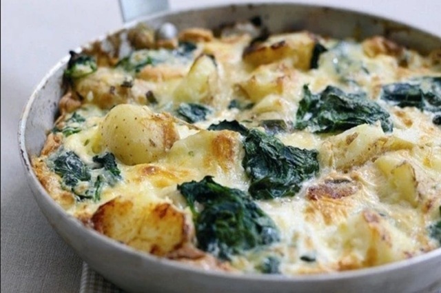 Potato, Spinach & Cheddar Frittata Halal Baby Food