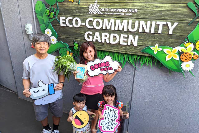 Green thumbs at the Eco-Community Garden