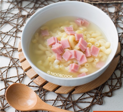 Ham Macaroni Soup recipe