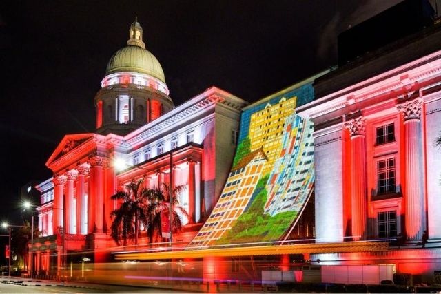 National Gallery Light Up National Day Singapore