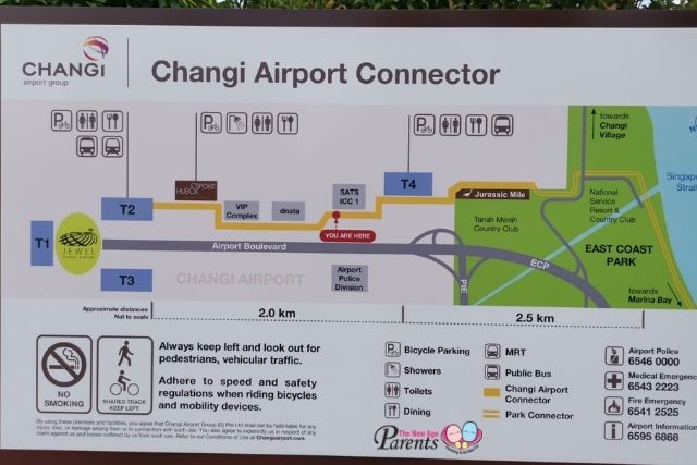 Changi Jurassic Mile Park Connector Map