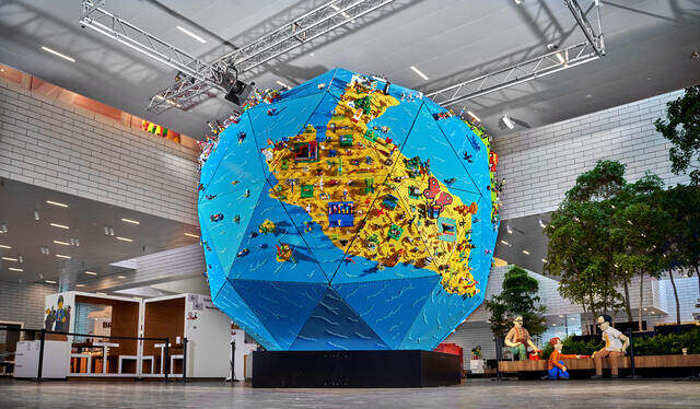 LEGO Rebuild The World 4-metre globe