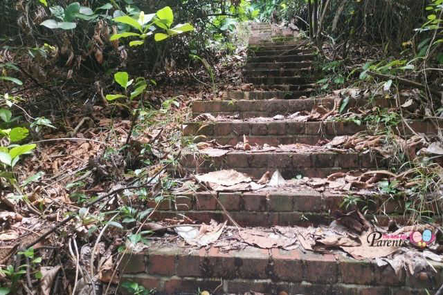 Steps up to Keppel Hill Japanese Tomb