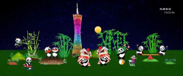 Festival of Lights Panda Wonderland