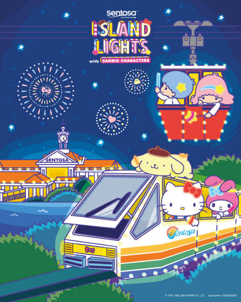 Sentosa Island Lights with Sanrio characters