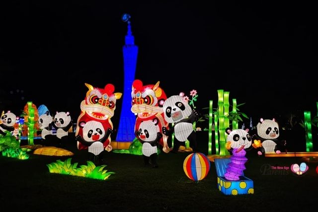 festival of lights at jurong lake gardens panda wonderland