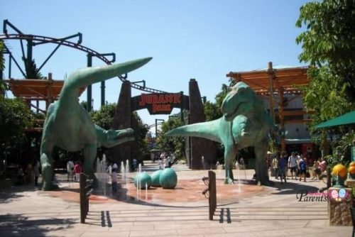 Dinosaurs at Jurassic Park Universal Studios Singapore