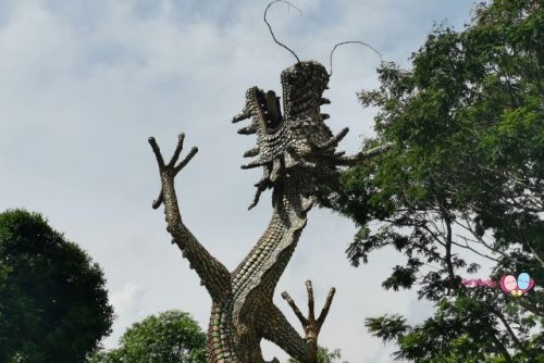 whampoa dragon fountain statue