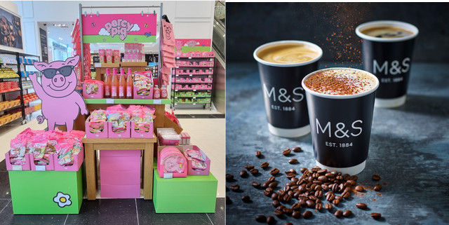 Marks & Spencer Percy Pig and coffee