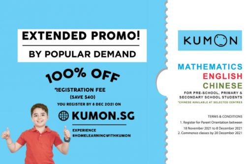 Kumon November Promotion Extension 2021