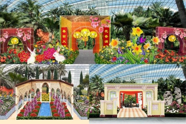 Full-scale Floral Displays In Gardens By The Bay 2022