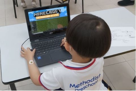 Methodist Preschool Coding Minecraft Enrichment