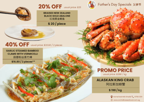Orchid Live Seafood Fathers Day Special