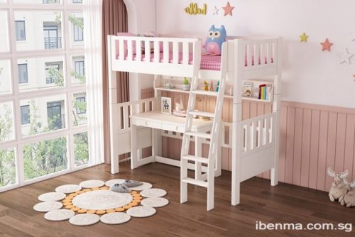 IBENMA Children Furniture desk bunk bed