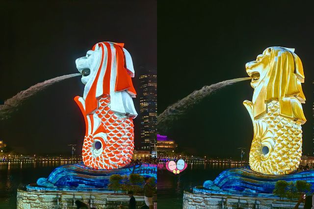 Merlion Statue Lightup for 50 birthday