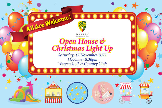 Warren Golf & Country Club Open House Christmas Light Up 2022